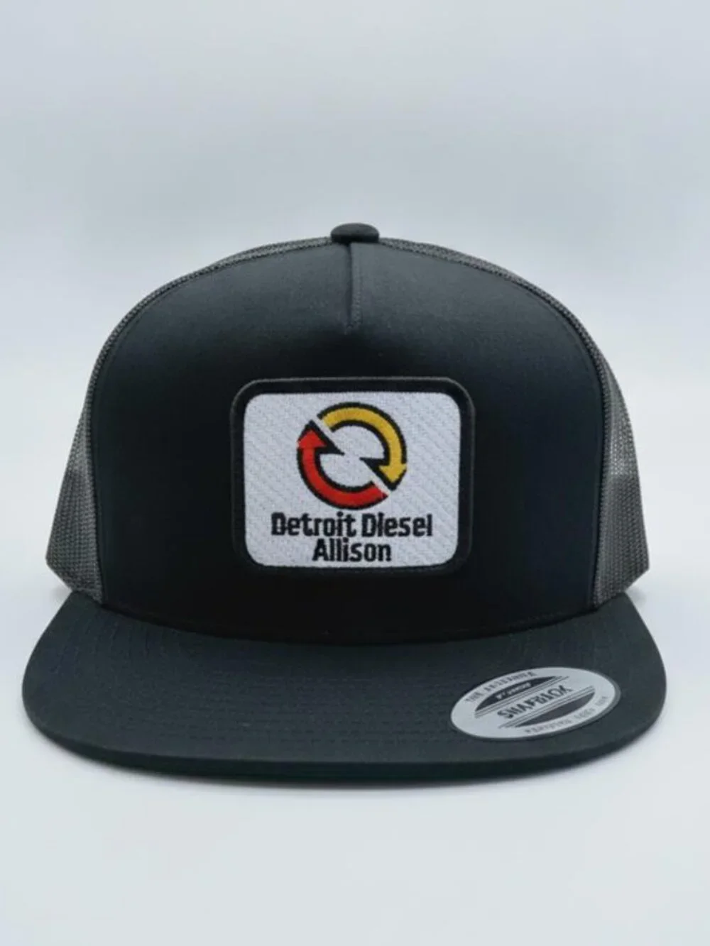 Retro Detroit Diesel Allison Embroidered Patch Trucker Hat Black Yupoong Engines